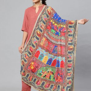 women's printed pakistani dupatta