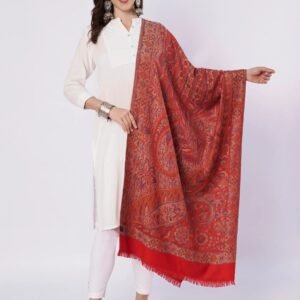 women's jamawar wool stole