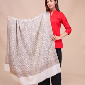 women's jamawar wool shawl