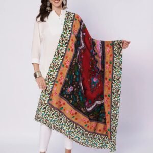 kashmiri aari embroidery pure wool shawl for women